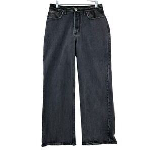 Abercrombie Fitch Curve Love 90's Relaxed High Rise Black Womens 30/10s 31x27.5